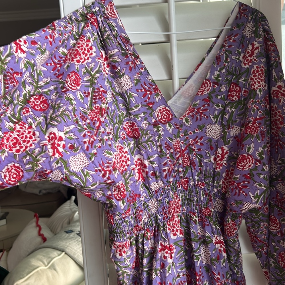 Perry Walker Collective Purple Haze Boho Tiered Maxi Dress